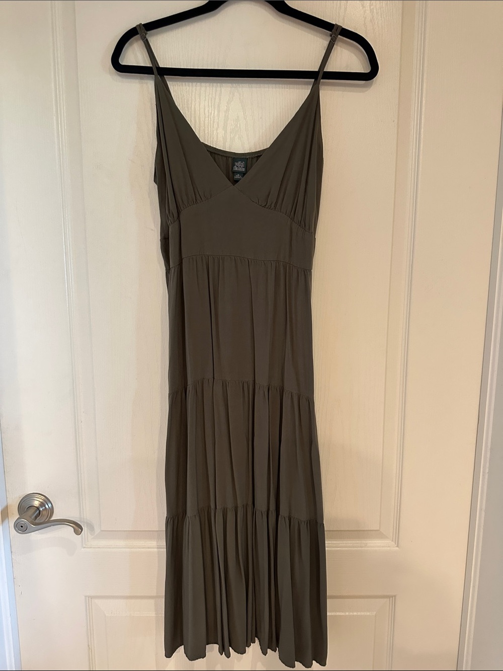 wild fable Olive Tiered Maxi Dress